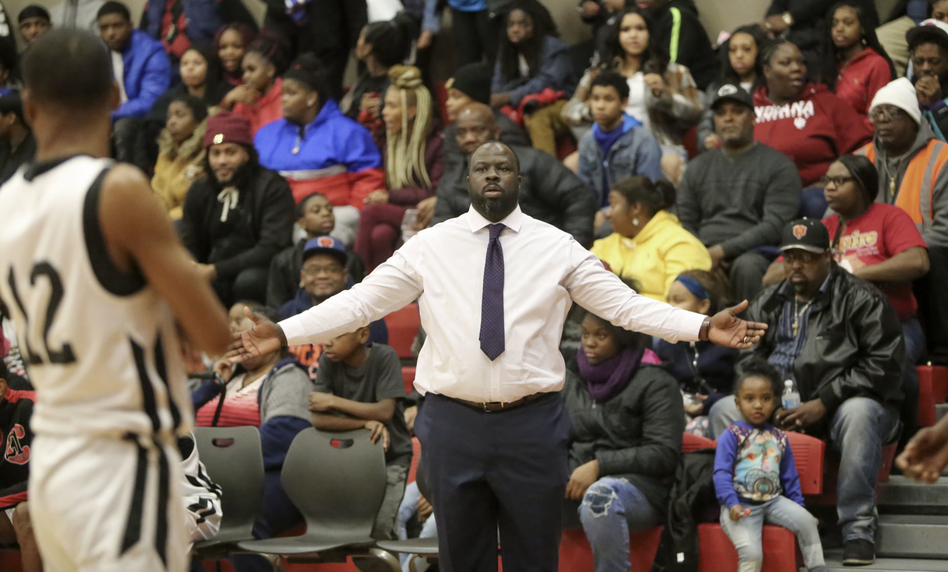 Bowman/21st Century boys basketball game (retirement)